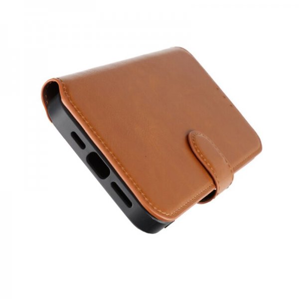 Rvelon iPhone 15 Pro Max Etui 4 Kortlomme MagSafe Brun