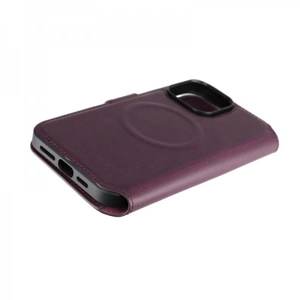 Rvelon iPhone 15 Pro Max Etui 4 Kortlomme MagSafe Lilla
