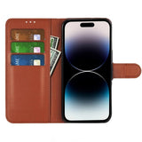iPhone 15 Pro Max Etui med Stativ Brun