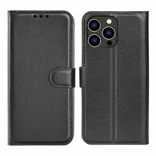 iPhone 15 Pro Max Etui med Stativ Svart