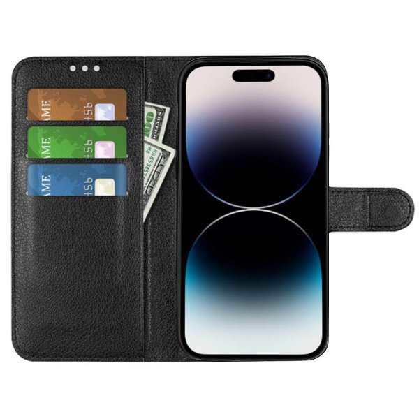 iPhone 15 Pro Max Etui med Stativ Svart