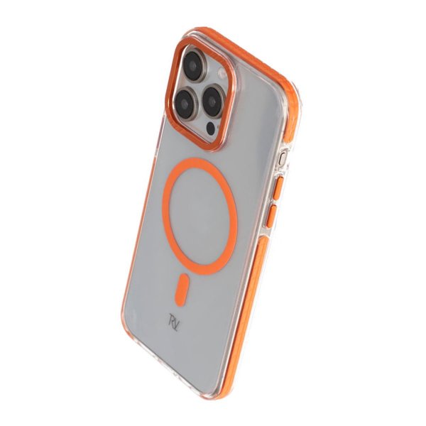 Rvelon iPhone 15 Pro Max Deksel Forsterkede hjørner Oransje
