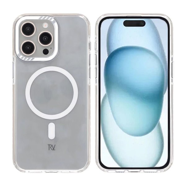 Rvelon iPhone 15 Pro Max Deksel Forsterkede hjørner Hvit