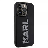 Karl Lagerfeld iPhone 15 Pro Max Deksel 3D Rubber Karl Svart