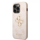Guess iPhone 15 Pro Max Deksel 4G Logo Rosa