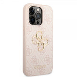 Guess iPhone 15 Pro Max Deksel 4G Logo Rosa