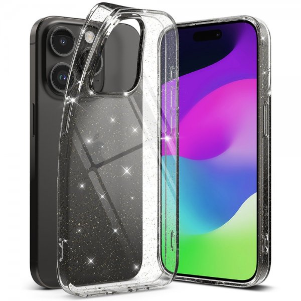 Ringke iPhone 15 Pro Max Deksel Air Glitter Clear