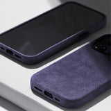 iPhone 15 Pro Max Deksel Alcantara MagSafe Grå