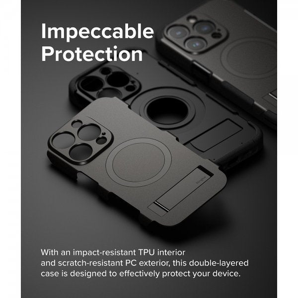 Ringke iPhone 15 Pro Max Deksel Alles MagSafe Gun Metal