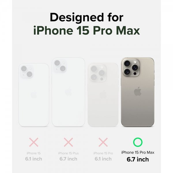 Ringke iPhone 15 Pro Max Deksel Alles MagSafe Svart