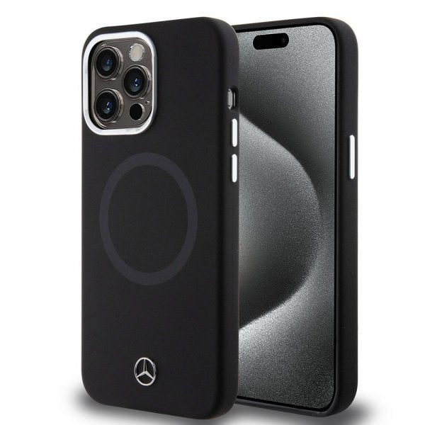 Mercedes Benz iPhone 15 Pro Max Deksel Bicolor MagSafe Svart
