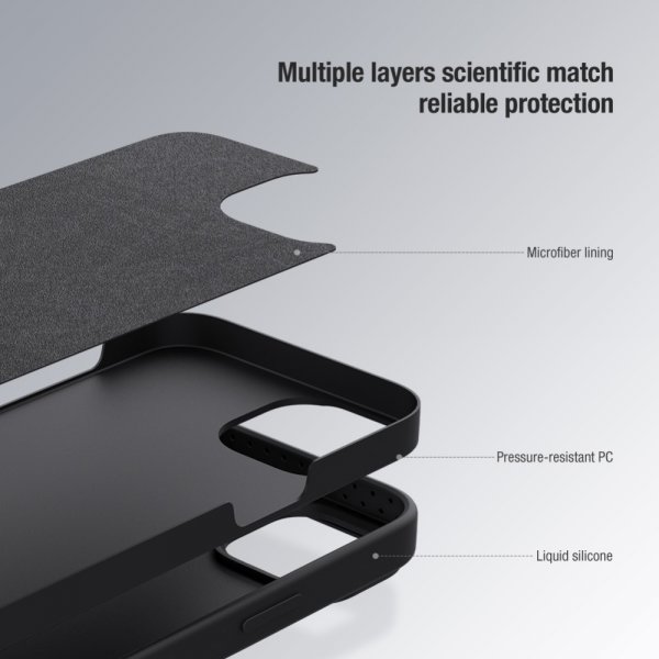 Nillkin iPhone 15 Pro Max Deksel CamShield Silky Lyslilla