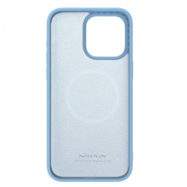 Nillkin iPhone 15 Pro Max Deksel CamShield Silky MagSafe Lyseblå
