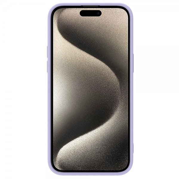 Nillkin iPhone 15 Pro Max Deksel CamShield Silky MagSafe Lyslilla
