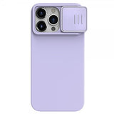 Nillkin iPhone 15 Pro Max Deksel CamShield Silky MagSafe Lyslilla
