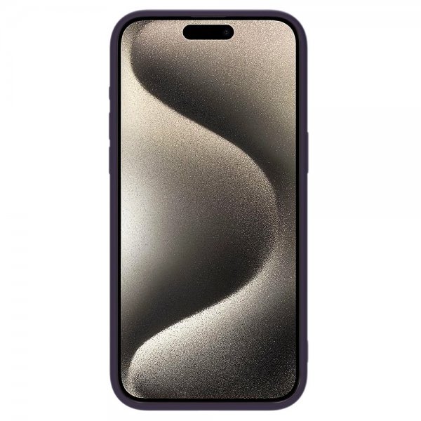 Nillkin iPhone 15 Pro Max Deksel CamShield Silky MagSafe Mørklilla