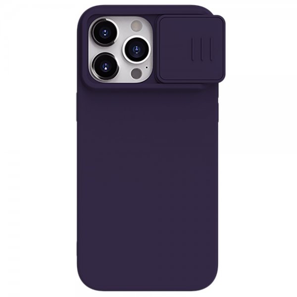 Nillkin iPhone 15 Pro Max Deksel CamShield Silky MagSafe Mørklilla