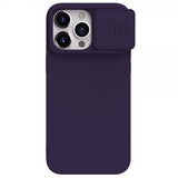 Nillkin iPhone 15 Pro Max Deksel CamShield Silky MagSafe Mørklilla