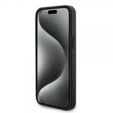 Mercedes Benz iPhone 15 Pro Max Deksel Carbon Effect Leather Stripe AMG Svart
