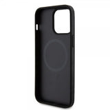 Ferrari iPhone 15 Pro Max Deksel Carbon PU Leather MagSafe Svart
