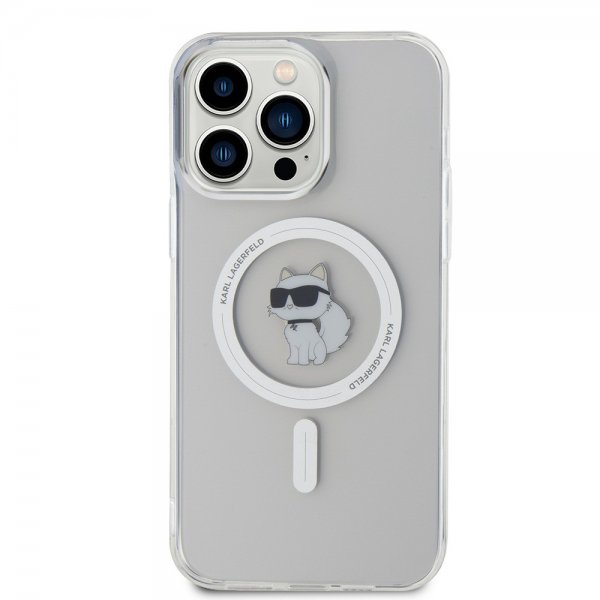 Karl Lagerfeld iPhone 15 Pro Max Deksel Choupette MagSafe Transparent