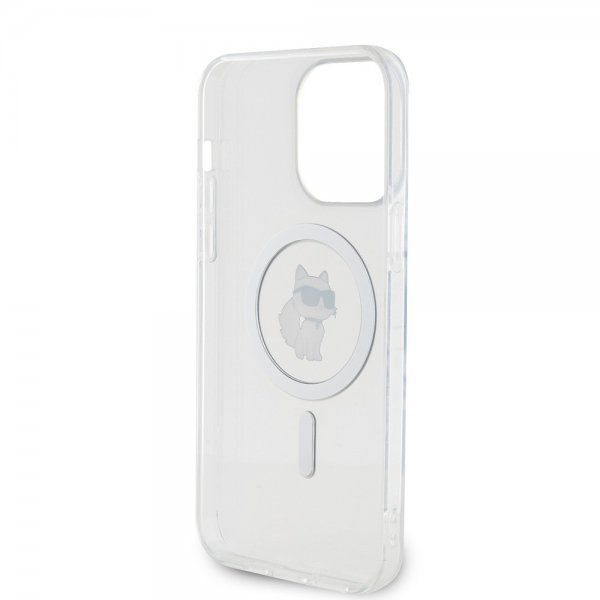Karl Lagerfeld iPhone 15 Pro Max Deksel Choupette MagSafe Transparent