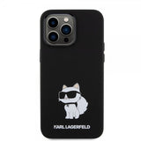 Karl Lagerfeld iPhone 15 Pro Max Deksel Choupette NFT Svart