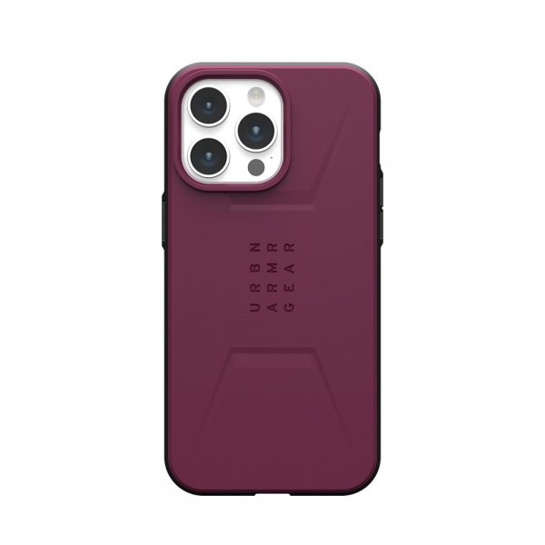 Urban Armor Gear (UAG) iPhone 15 Pro Max Deksel Civilian MagSafe Bordeaux