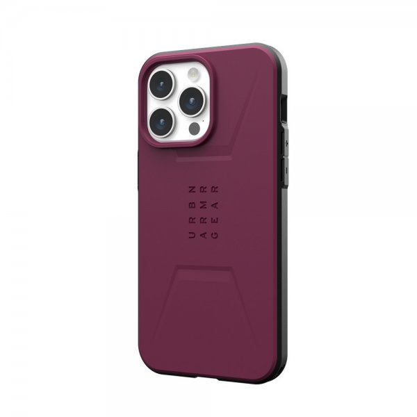 Urban Armor Gear (UAG) iPhone 15 Pro Max Deksel Civilian MagSafe Bordeaux
