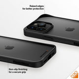 PanzerGlass iPhone 15 Pro Max Deksel ClearCase D3O Svart