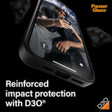 PanzerGlass iPhone 15 Pro Max Deksel ClearCase D3O Svart
