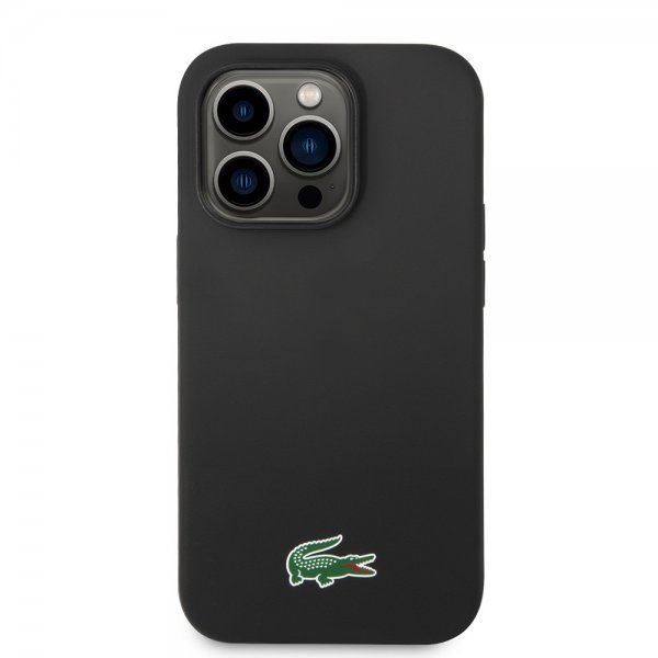 Lacoste iPhone 15 Pro Max Deksel Croc Logo MagSafe Svart