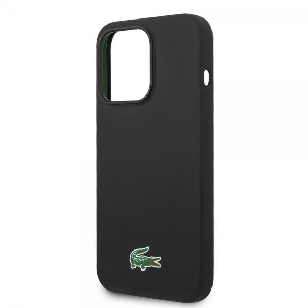 Lacoste iPhone 15 Pro Max Deksel Croc Logo MagSafe Svart
