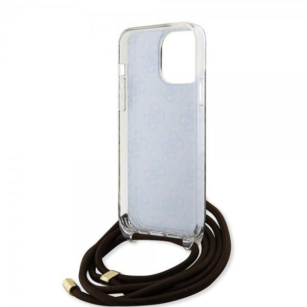 Guess iPhone 15 Pro Max Deksel Crossbody Cord Brun
