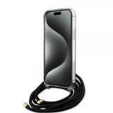 Guess iPhone 15 Pro Max Deksel Crossbody Cord Svart