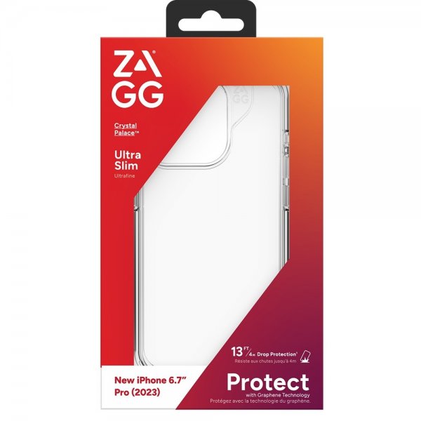 Zagg iPhone 15 Pro Max Deksel Crystal Palace Transparent