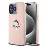 Hello Kitty iPhone 15 Pro Max Deksel Debossed Logo MagSafe Rosa