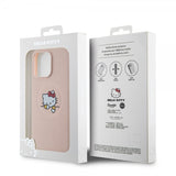 Hello Kitty iPhone 15 Pro Max Deksel Debossed Logo MagSafe Rosa