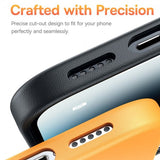 Baseus iPhone 15 Pro Max Deksel Fauxther Series MagSafe Oransje