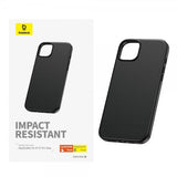 Baseus iPhone 15 Pro Max Deksel Fauxther Series Svart