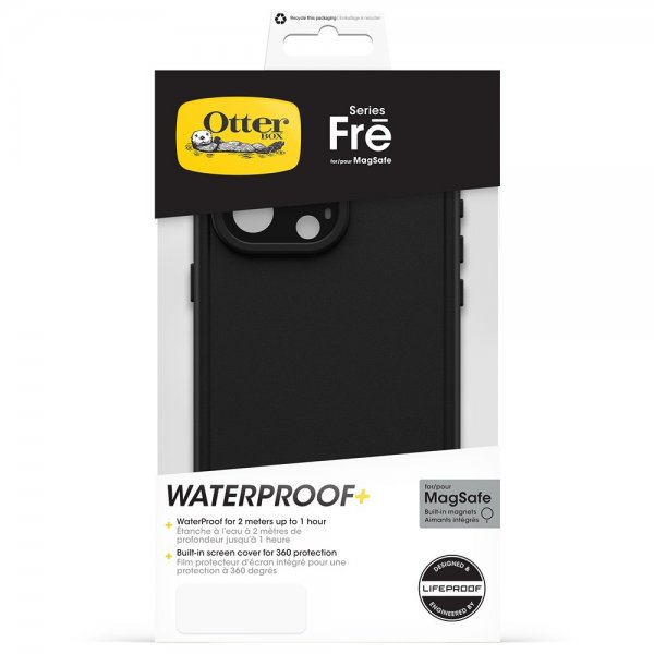 Otterbox iPhone 15 Pro Max Deksel Fre MagSafe Svart