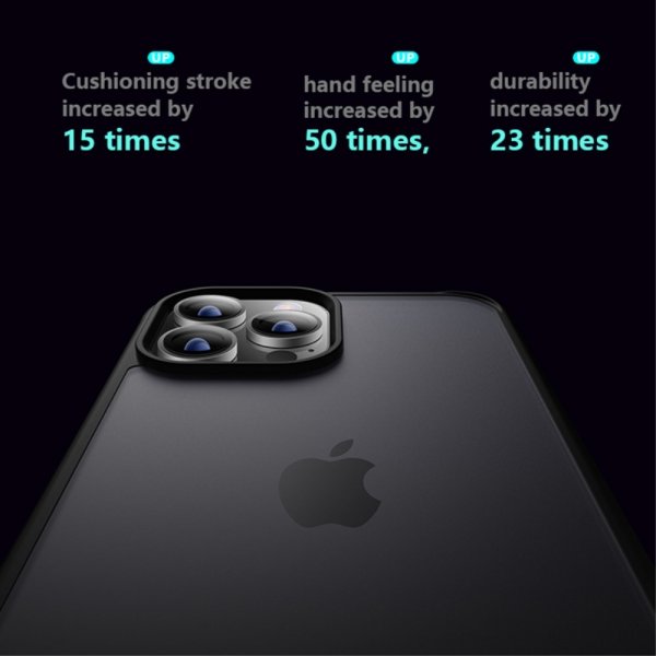 X-Level iPhone 15 Pro Max Deksel Frosted Bakside Blå