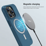 Nillkin iPhone 15 Pro Max Deksel Frosted Shield Pro MagSafe Blå