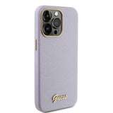 Guess iPhone 15 Pro Max Deksel Full Glitter Wrapped Lilac