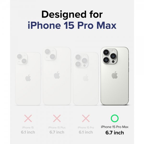 Ringke iPhone 15 Pro Max Deksel Fusion Clear