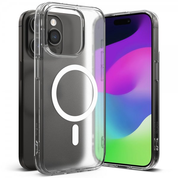 Ringke iPhone 15 Pro Max Deksel Fusion Magnetic Matte Clear