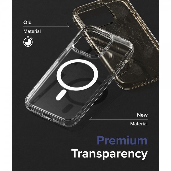 Ringke iPhone 15 Pro Max Deksel Fusion Magnetic Matte Clear