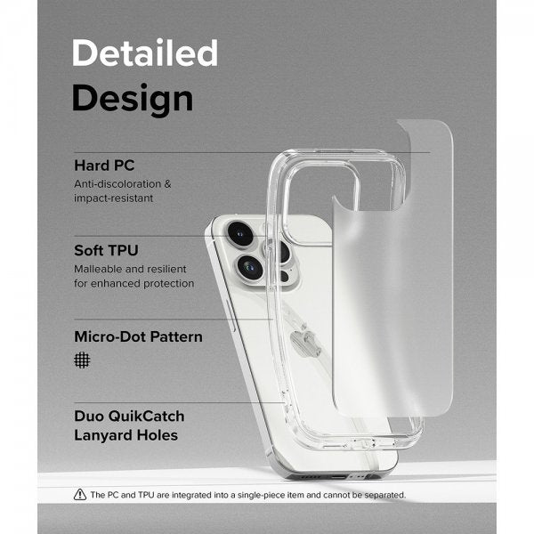Ringke iPhone 15 Pro Max Deksel Fusion Matte Clear