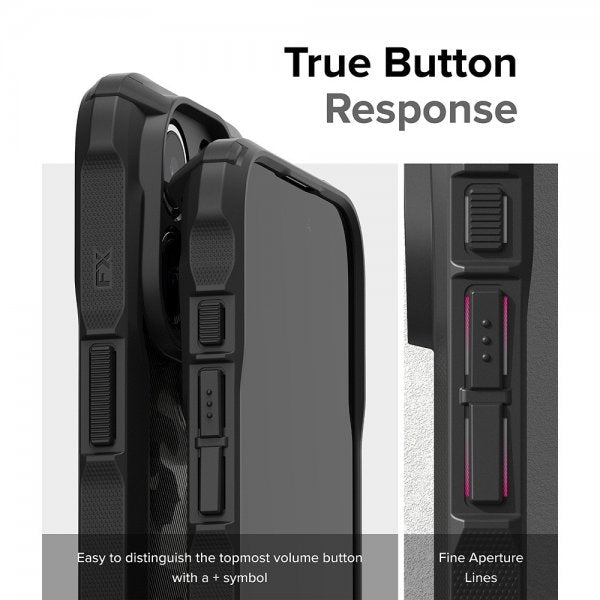 Ringke iPhone 15 Pro Max Deksel Fusion X Design Camo Black