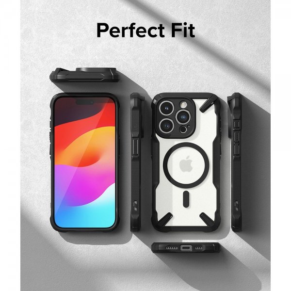 Ringke iPhone 15 Pro Max Deksel Fusion X Magnetic Matte Black